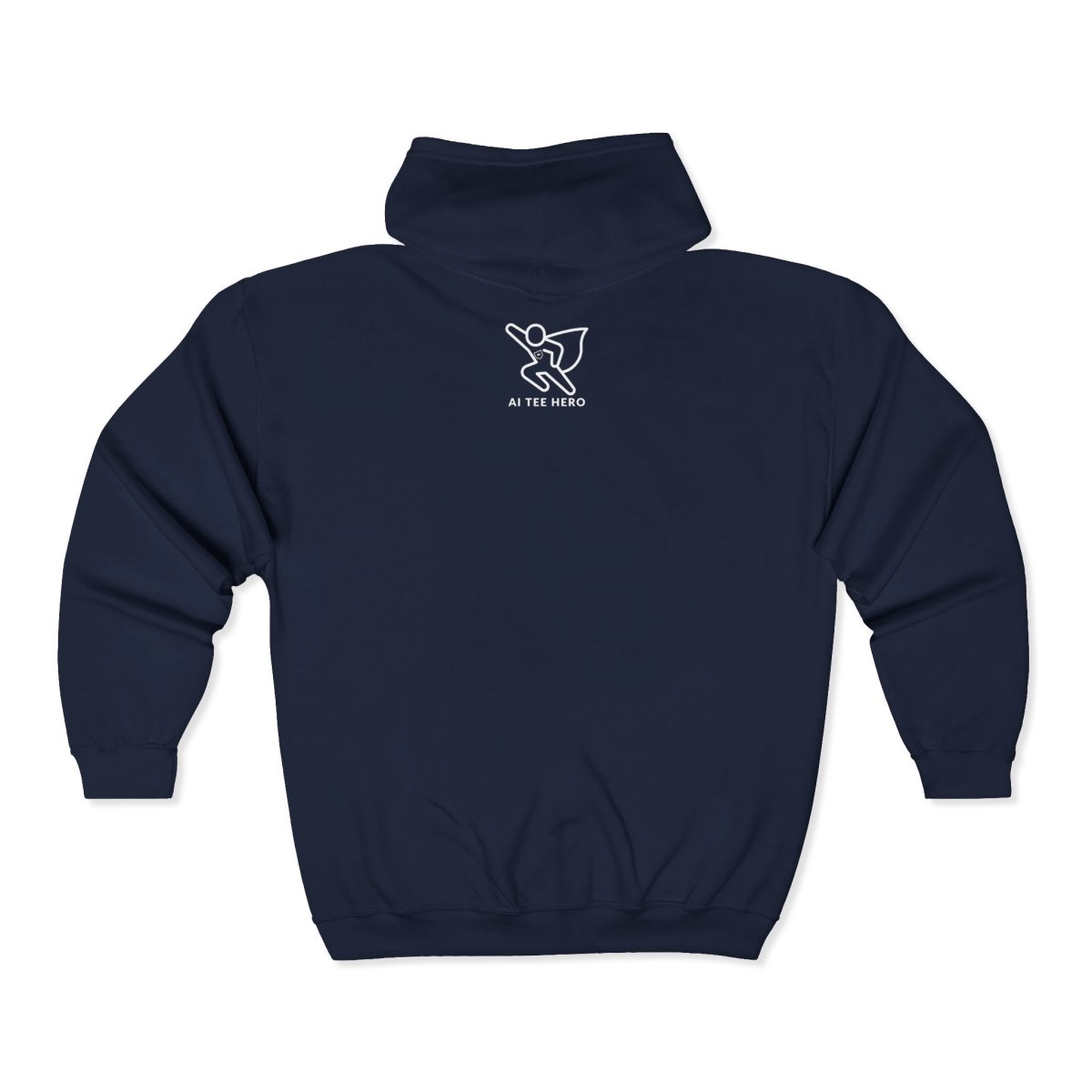 "Think in 3D" Zip Hoodie, Comfortable Layer, Gift for Tech Lovers, Perfect for Casual Days, Unisex Hooded Sweatshirt - AI Tee Hero