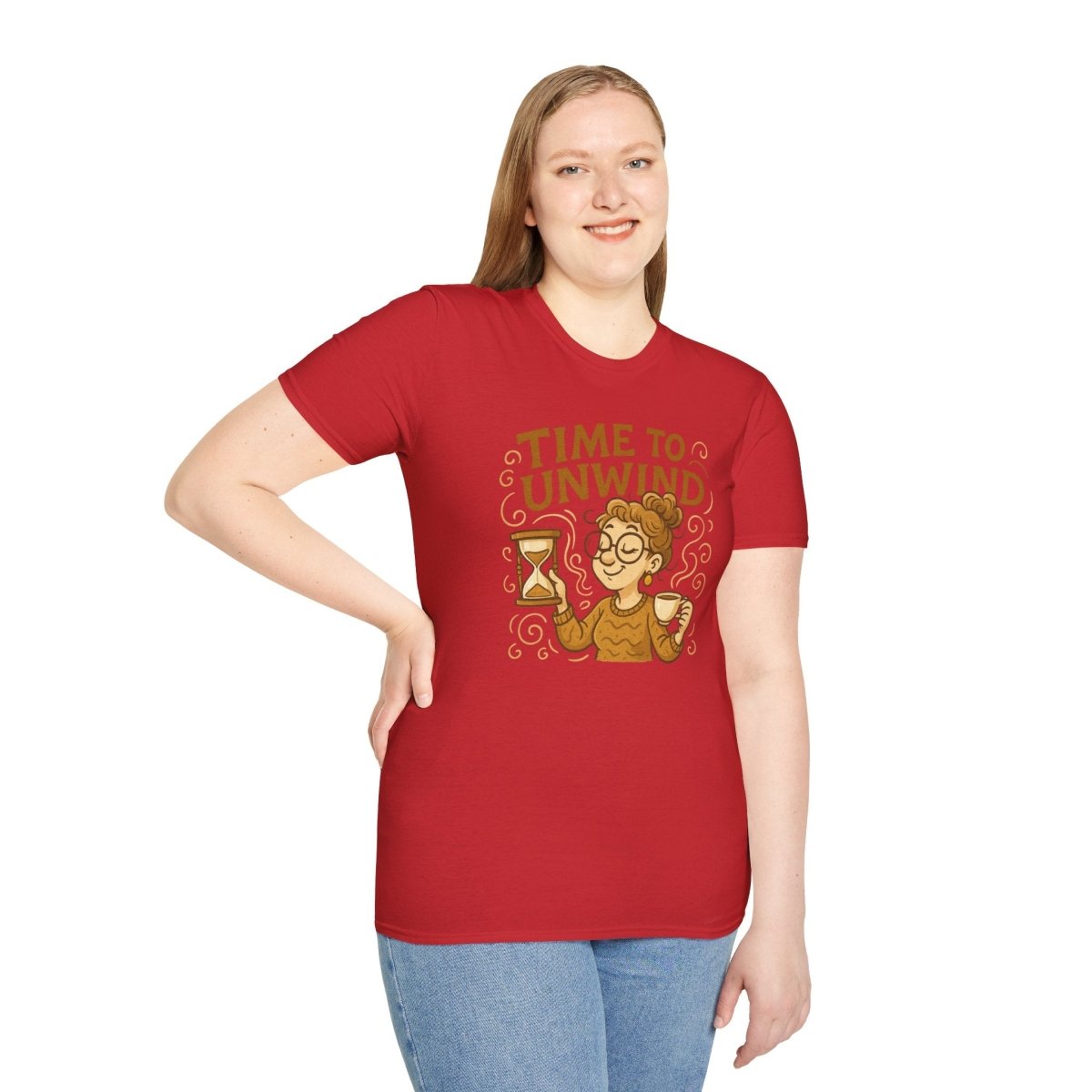 "Time to Unwind Shirt" Unisex Relaxation T-Shirt, Gift for Stress Relief, Casual Wear, Relaxing Day Tees, Self - Care Clothing - MINDSet Collection - AI Tee Hero