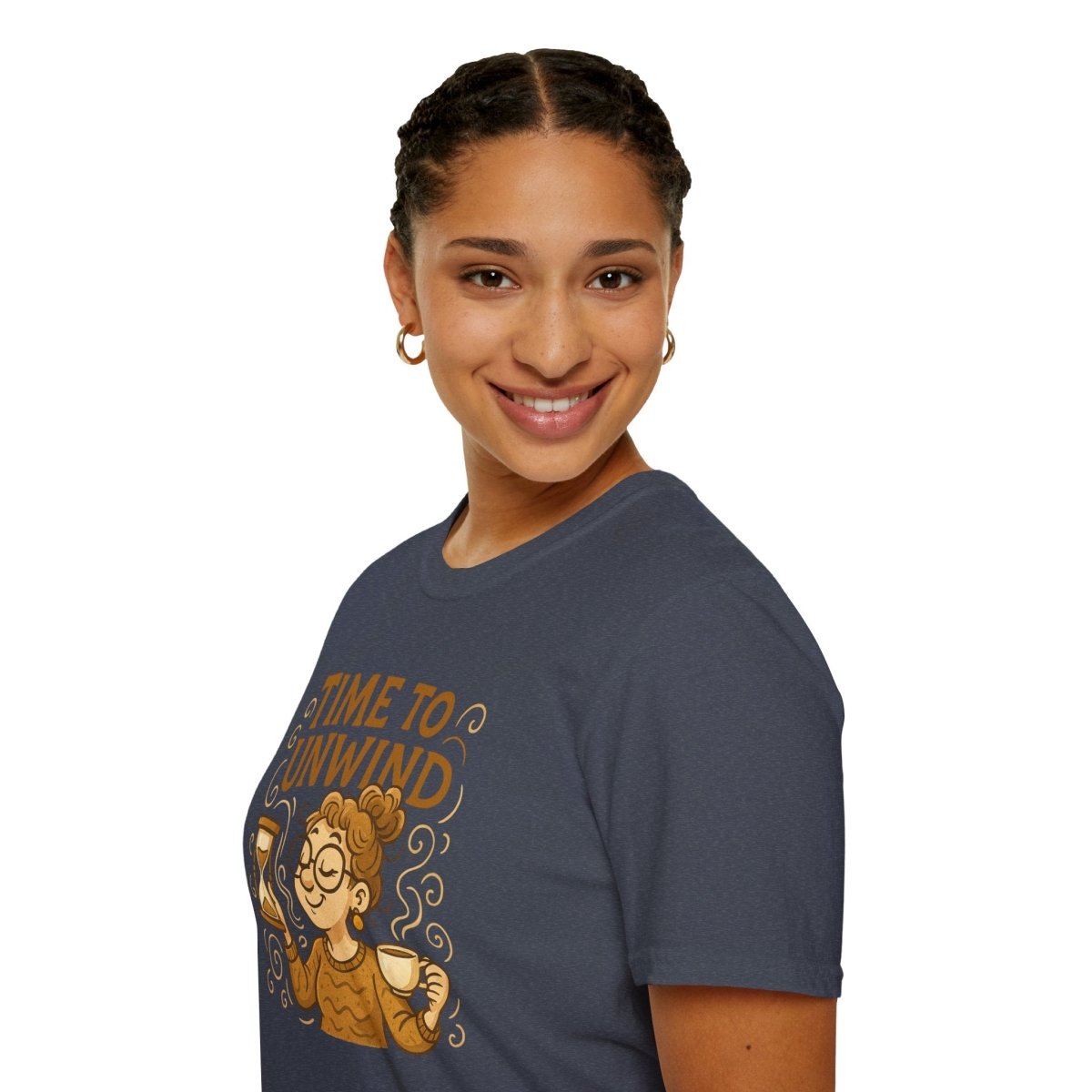 "Time to Unwind Shirt" Unisex Relaxation T-Shirt, Gift for Stress Relief, Casual Wear, Relaxing Day Tees, Self - Care Clothing - MINDSet Collection - AI Tee Hero