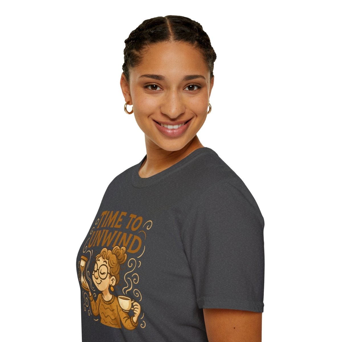"Time to Unwind Shirt" Unisex Relaxation T-Shirt, Gift for Stress Relief, Casual Wear, Relaxing Day Tees, Self - Care Clothing - MINDSet Collection - AI Tee Hero
