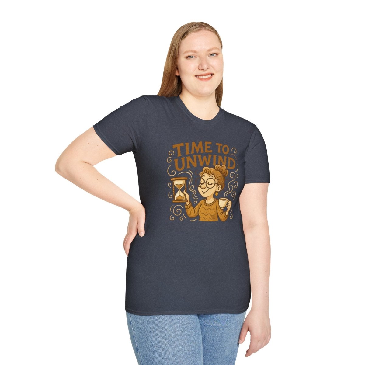 "Time to Unwind Shirt" Unisex Relaxation T-Shirt, Gift for Stress Relief, Casual Wear, Relaxing Day Tees, Self - Care Clothing - MINDSet Collection - AI Tee Hero