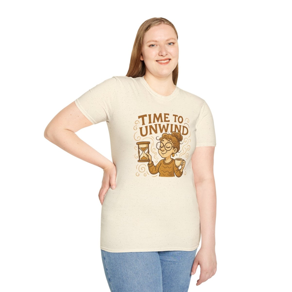 "Time to Unwind Shirt" Unisex Relaxation T-Shirt, Gift for Stress Relief, Casual Wear, Relaxing Day Tees, Self - Care Clothing - MINDSet Collection - AI Tee Hero