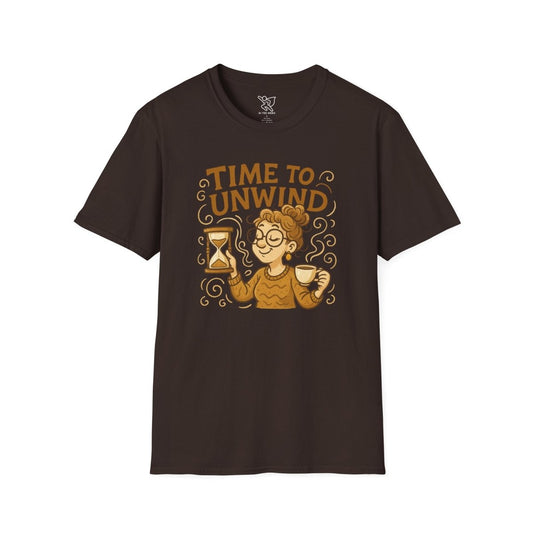 "Time to Unwind Shirt" Unisex Relaxation T-Shirt, Gift for Stress Relief, Casual Wear, Relaxing Day Tees, Self - Care Clothing - MINDSet Collection - AI Tee Hero