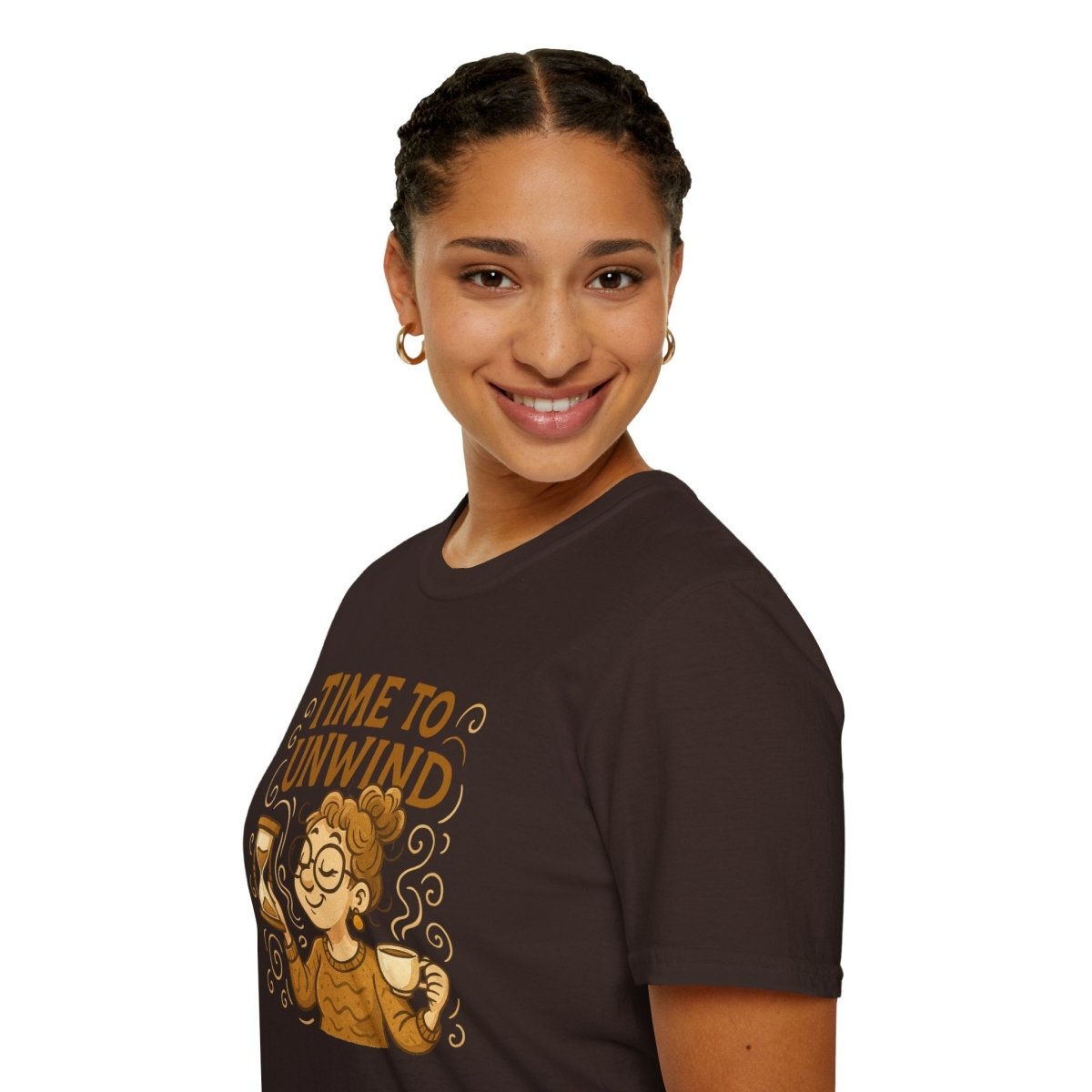"Time to Unwind Shirt" Unisex Relaxation T-Shirt, Gift for Stress Relief, Casual Wear, Relaxing Day Tees, Self - Care Clothing - MINDSet Collection - AI Tee Hero