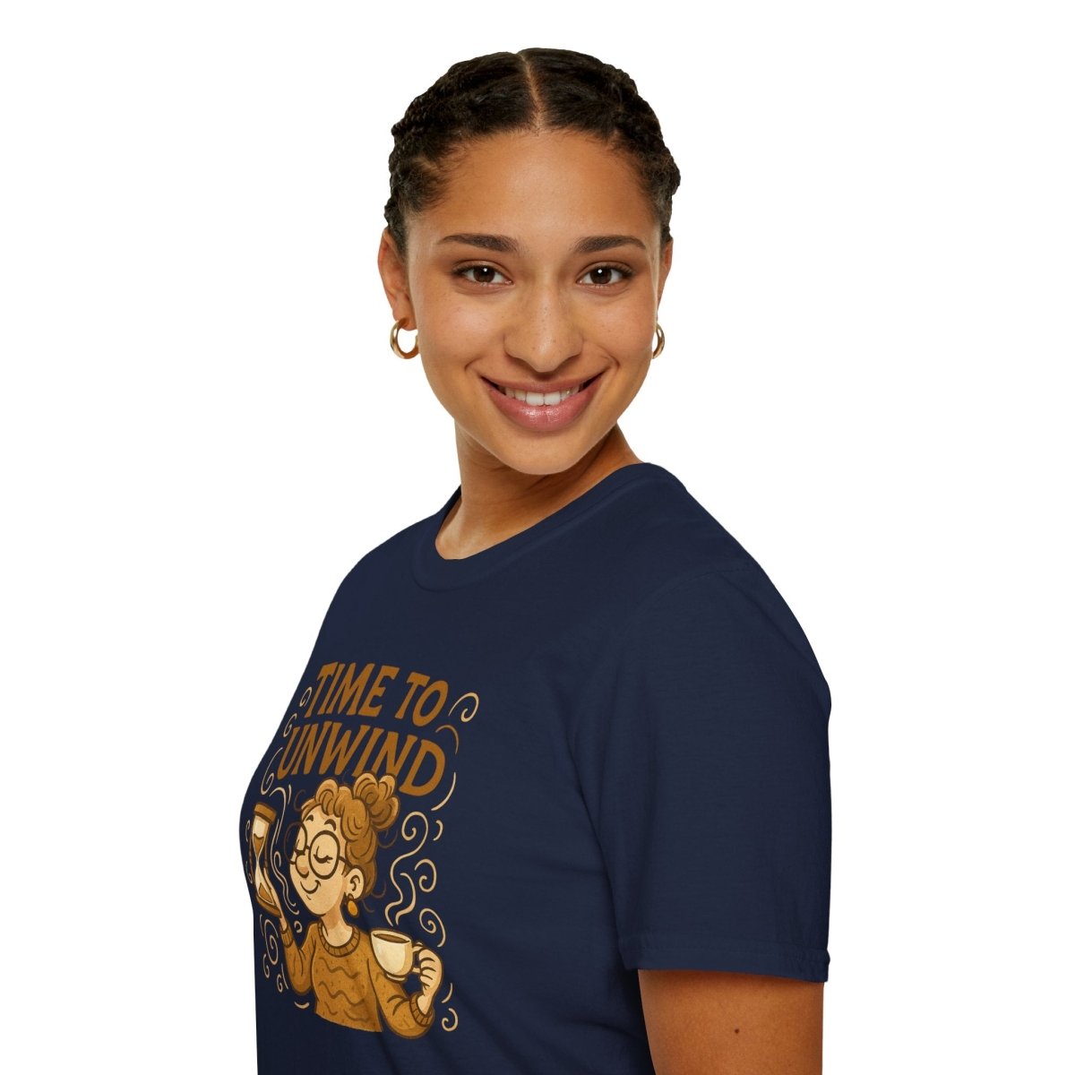 "Time to Unwind Shirt" Unisex Relaxation T-Shirt, Gift for Stress Relief, Casual Wear, Relaxing Day Tees, Self - Care Clothing - MINDSet Collection - AI Tee Hero