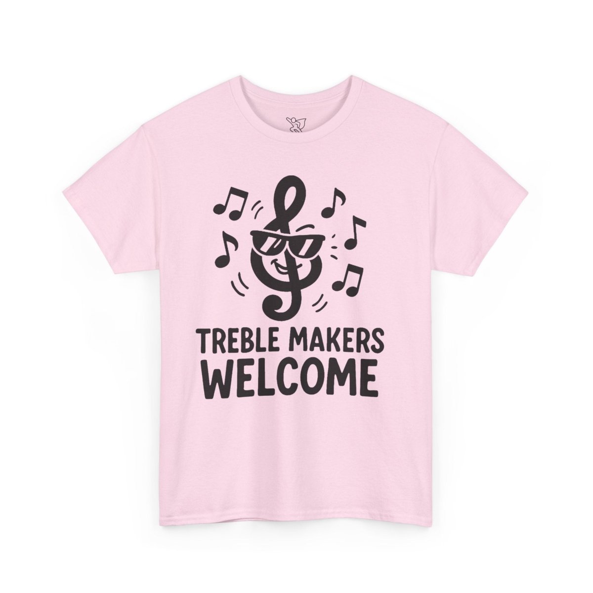 "Treble Makers Welcome" Unisex Heavy Cotton Tee, Music Lover Shirt, Gift for Musicians, Funny Quote Tee, Casual Wear, Concert Outfit - MINDSet - AI Tee Hero