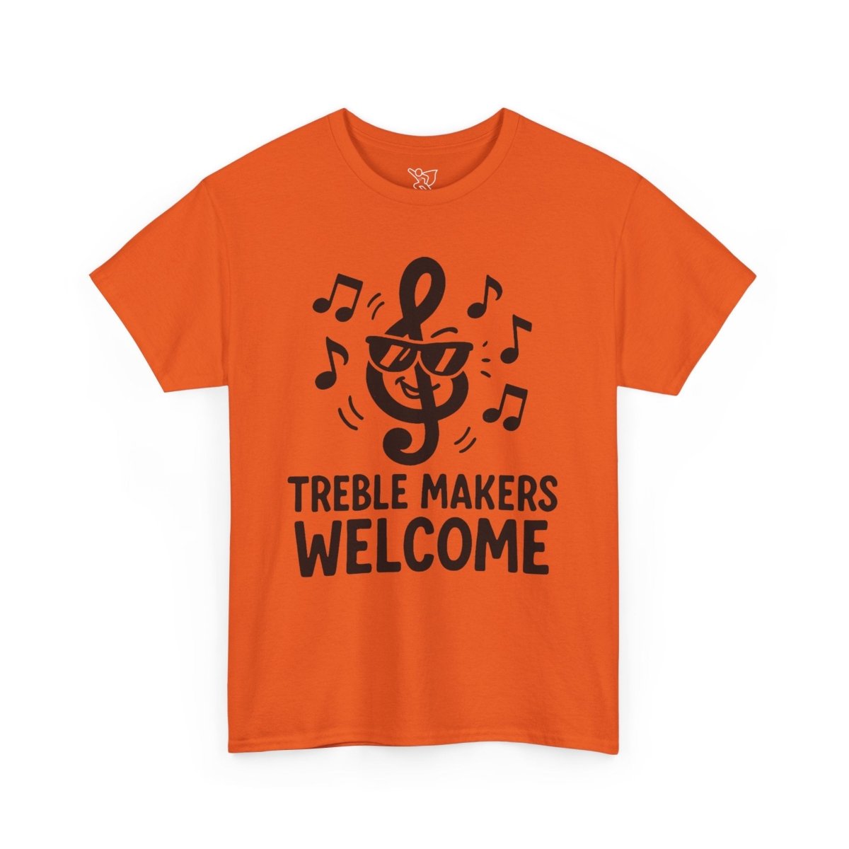 "Treble Makers Welcome" Unisex Heavy Cotton Tee, Music Lover Shirt, Gift for Musicians, Funny Quote Tee, Casual Wear, Concert Outfit - MINDSet - AI Tee Hero
