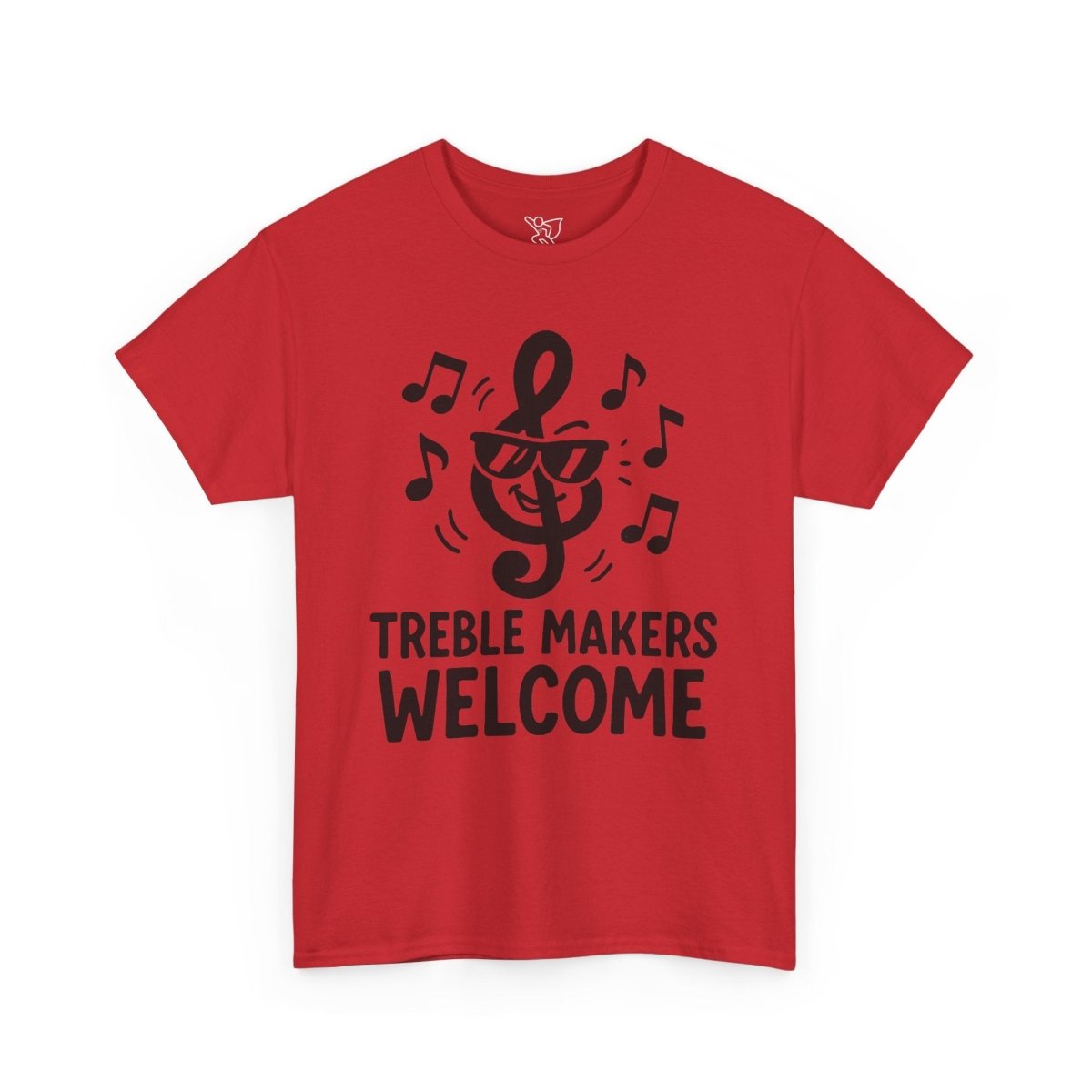 "Treble Makers Welcome" Unisex Heavy Cotton Tee, Music Lover Shirt, Gift for Musicians, Funny Quote Tee, Casual Wear, Concert Outfit - MINDSet - AI Tee Hero
