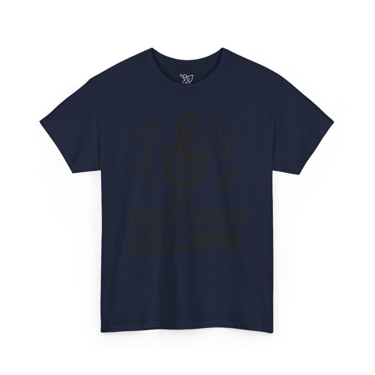 "Treble Makers Welcome" Unisex Heavy Cotton Tee, Music Lover Shirt, Gift for Musicians, Funny Quote Tee, Casual Wear, Concert Outfit - MINDSet - AI Tee Hero