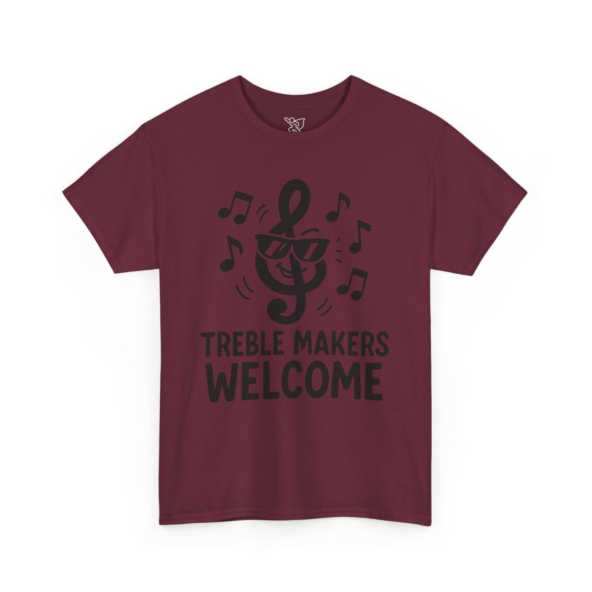 "Treble Makers Welcome" Unisex Heavy Cotton Tee, Music Lover Shirt, Gift for Musicians, Funny Quote Tee, Casual Wear, Concert Outfit - MINDSet - AI Tee Hero