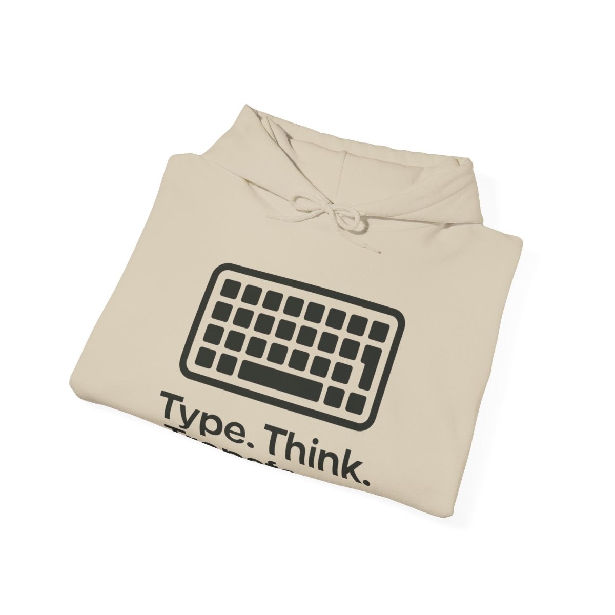 "Type. Think. Transform." Hoodie, Cozy Unisex Sweatshirt, Inspirational Hoodie Gift, Perfect for Writers and Students, Everyday Wear - AI Tee Hero
