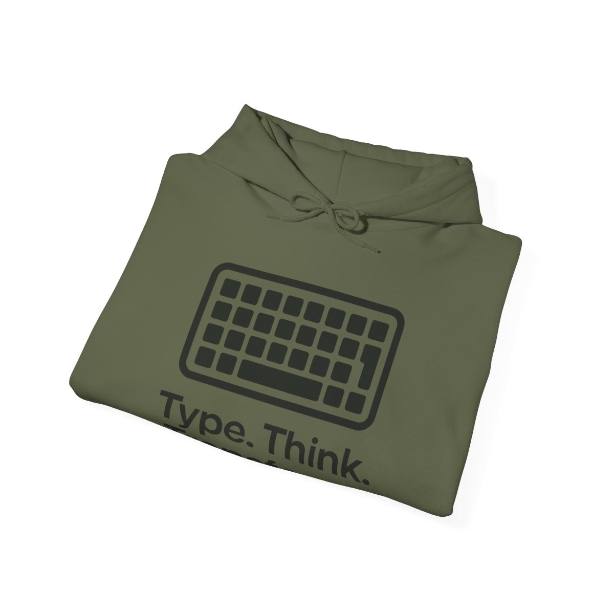 "Type. Think. Transform." Hoodie, Cozy Unisex Sweatshirt, Inspirational Hoodie Gift, Perfect for Writers and Students, Everyday Wear - AI Tee Hero