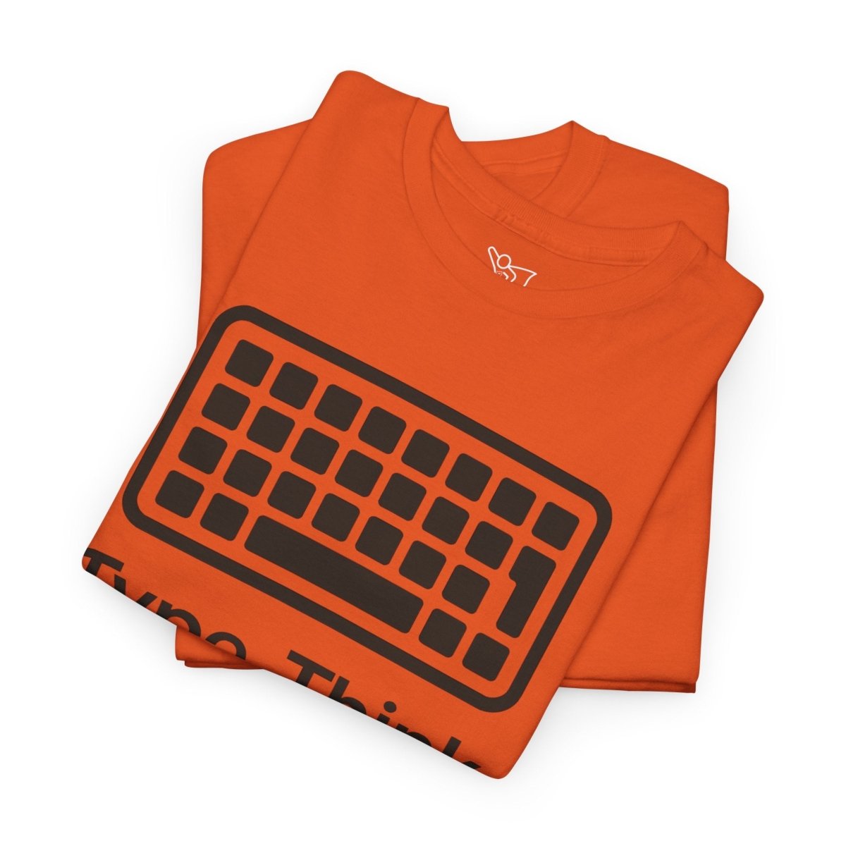 "Type. Think Transform." Inspirational Cotton Tee, Gift for Writers, Creative Minds, Motivational Apparel - AI Tee Hero