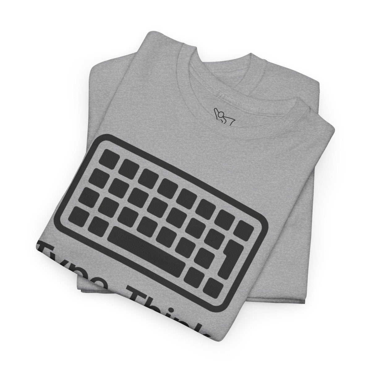 "Type. Think Transform." Inspirational Cotton Tee, Gift for Writers, Creative Minds, Motivational Apparel - AI Tee Hero