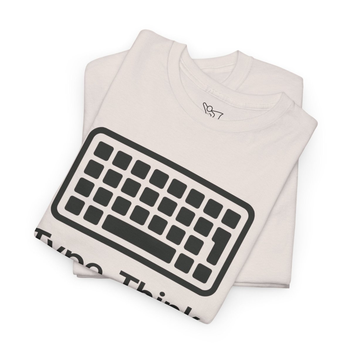 "Type. Think Transform." Inspirational Cotton Tee, Gift for Writers, Creative Minds, Motivational Apparel - AI Tee Hero