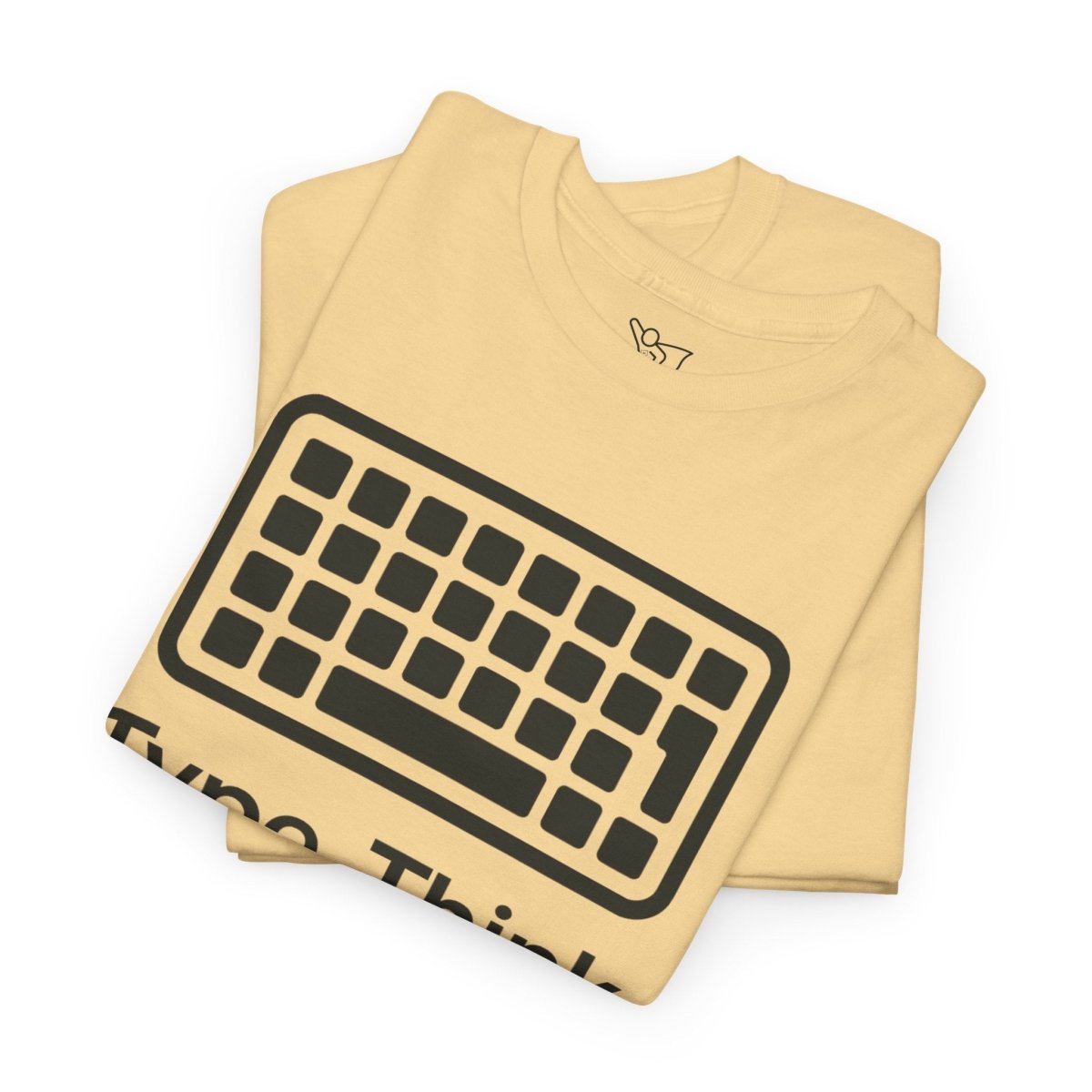 "Type. Think Transform." Inspirational Cotton Tee, Gift for Writers, Creative Minds, Motivational Apparel - AI Tee Hero