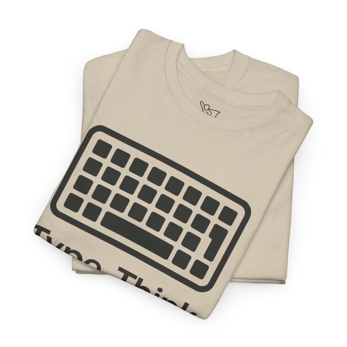 "Type. Think Transform." Inspirational Cotton Tee, Gift for Writers, Creative Minds, Motivational Apparel - AI Tee Hero