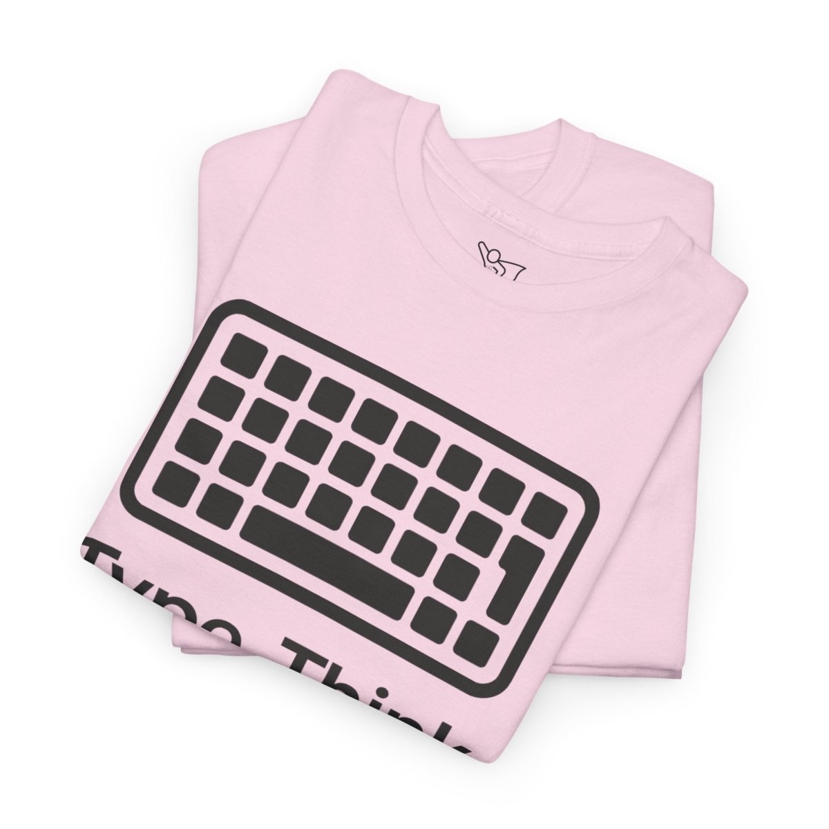 "Type. Think Transform." Inspirational Cotton Tee, Gift for Writers, Creative Minds, Motivational Apparel - AI Tee Hero