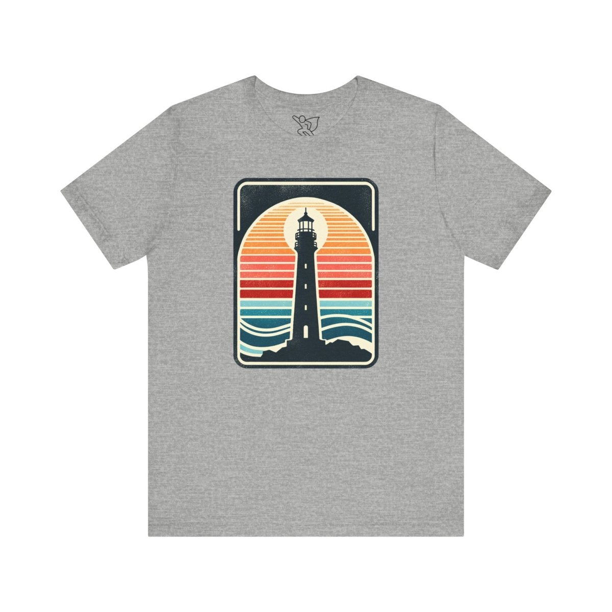 Nautical Beacon Sunset - Unisex Short Sleeve Tee - AI Tee Hero