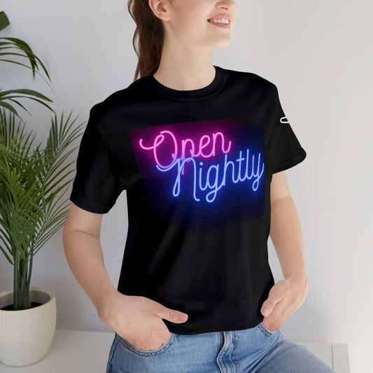 Nightly Glow Neon Graphic Unisex Jersey Short Sleeve Tee - AI Tee Hero